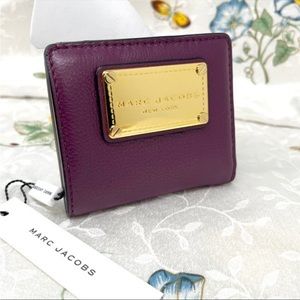 New MARC JACOBS Classic Open Face Leather Billfold Wallet M0011312 (Aube…